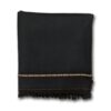 Black Woolen Shawl Muhajar Cloth House Gujranwala