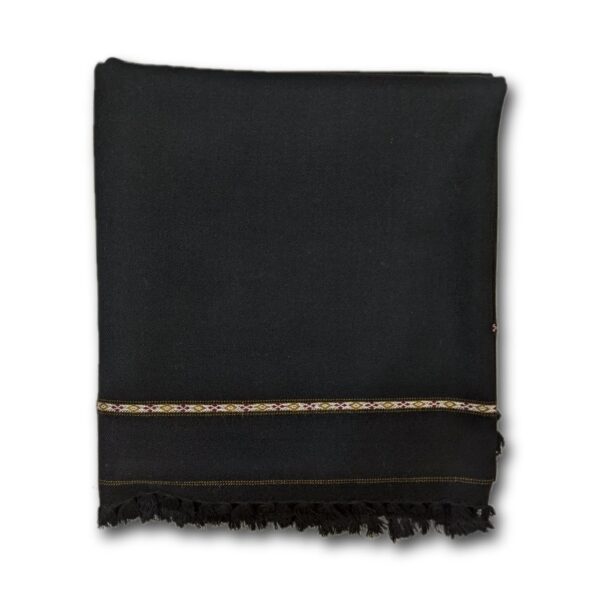 Black Woolen Shawl Muhajar Cloth House Gujranwala
