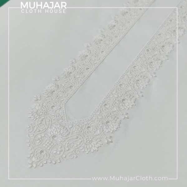 White Embroidery Suit by MuhajarCloth.com_940 White Embroidery Suit by Muhajar Cloth House