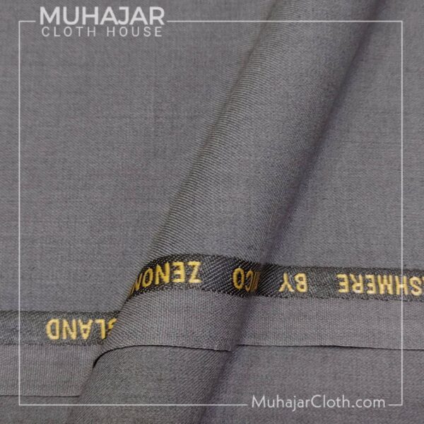 Smokey Grey Suiting by Muhajar Cloth House Gujranwala
