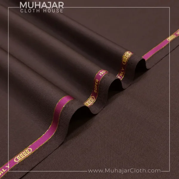 Plain Brown 150's Super Fine Wool muhajarcloth-gt_26 Plain Brown 150's Super Fine Wool