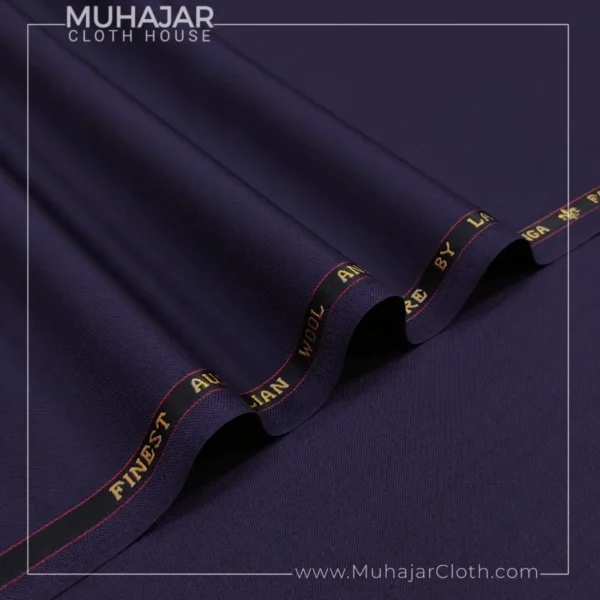 Plain Indigo 140's Australian Wool muhajarcloth-gt_41 Plain Indigo 140's Australian Wool