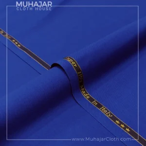 Royal Blue Plain Wool Suiting